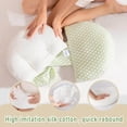 thumbnail image 3 of IFCOW Pregnancy Pillow for Women Sleeping, Ergonomic Maternity Body Pillow Support for Back, Belly, Legs, Hips, Small Portable Pregnancy Pillows with Detachable & Washable Cover, 3 of 15
