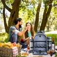 thumbnail image 3 of Greeniant de Picnic para 4 personas con compartimento refrigerador aislado, bolsa de aislamiento portátil para exteriores, bolsa de gran Kits de desorden para acampar, 3 of 6