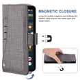 thumbnail image 3 of Compatible avec Google Pixel 2 TG Étui Portefeuille en Cuir à Rabat Porte-Cartes Support Accessoires pour Cellulaire Porte-Monnaie Fente pour Pièce d'Identité de Crédit Étuis de Téléphone pour Pixel1 Femmes Hommes Gris, 3 of 5