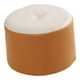 thumbnail image 4 of Taburete pequeño redondo relleno estable y cómodo taburete mueble reposapiés para Beige y naranja, 4 of 9