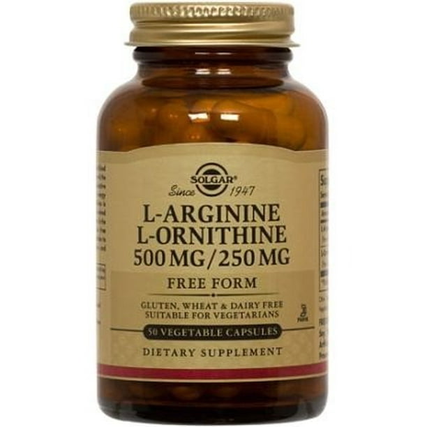 Solgar LArginine & LOrnithine Capsules, 50 Ct