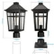 thumbnail image 3 of Luz exterior para postes Darkaway, 42 cm, IP65, aluminio negro, 110 V-220 V, 3 of 8