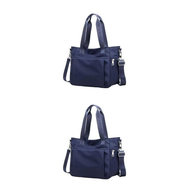 Guardoinrt Womens Large Nylon Shoulder Bag - Waterproof And Durable With Multiple Pockets Hand Bag Crossbody Blue 2Set
