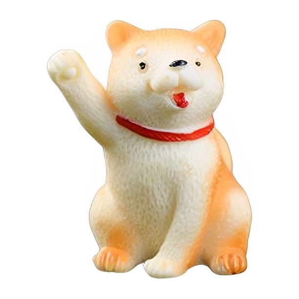 Matsuzay Adorno para perro, Animal en miniatura, moderno, amplia aplicación, figuritas que combinan con todo, estatua, decoraciones de Artesanía perro saludando