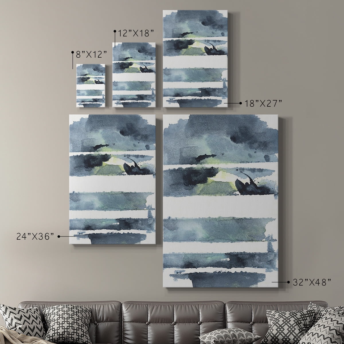 Blue Memories I Premium Gallery Wrapped Canvas - Ready to Hang