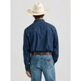 thumbnail image 2 of Wrangler Dark Denim Snap - Mens Shirt  - 112361700, 2 of 4