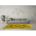 thumbnail image 3 of Ahgly Company Indoor Square Abstract Yellow Modern Area Rugs, 5' Square, 3 of 4