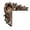 F, variant on Funny Small Animals Tree Hole Door Topper,2D Wooden Door Lintel Decorative Panel for Frame Doorway Shelves Window Wall and Christmas Decoration,7.9"*7.9" J