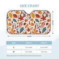 thumbnail image 2 of Kdxio Autumn Leaves Print Windshield Sun Shade, Foldable Sun Blocker for Car,Truck,SUV Automotive Interior Sun Protection,Reflective Shade for Front Windshield(Small), 2 of 6
