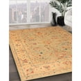 thumbnail image 3 of Ahgly Company Machine Washable Indoor Round Traditional Orange Area Rugs, 3' Round, 3 of 7