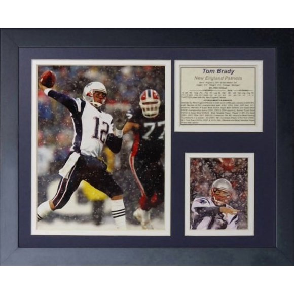 Legends Never Die Tom Brady Snow Framed Photo Collage, 11 by 14-Inch
