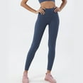 thumbnail image 3 of Sevpuikl Women's High Waist Yoga Leggings Pants Butt Lifting with Elastic Waistband for Yoga Workout Exercise(Dark Blue,L), 3 of 6