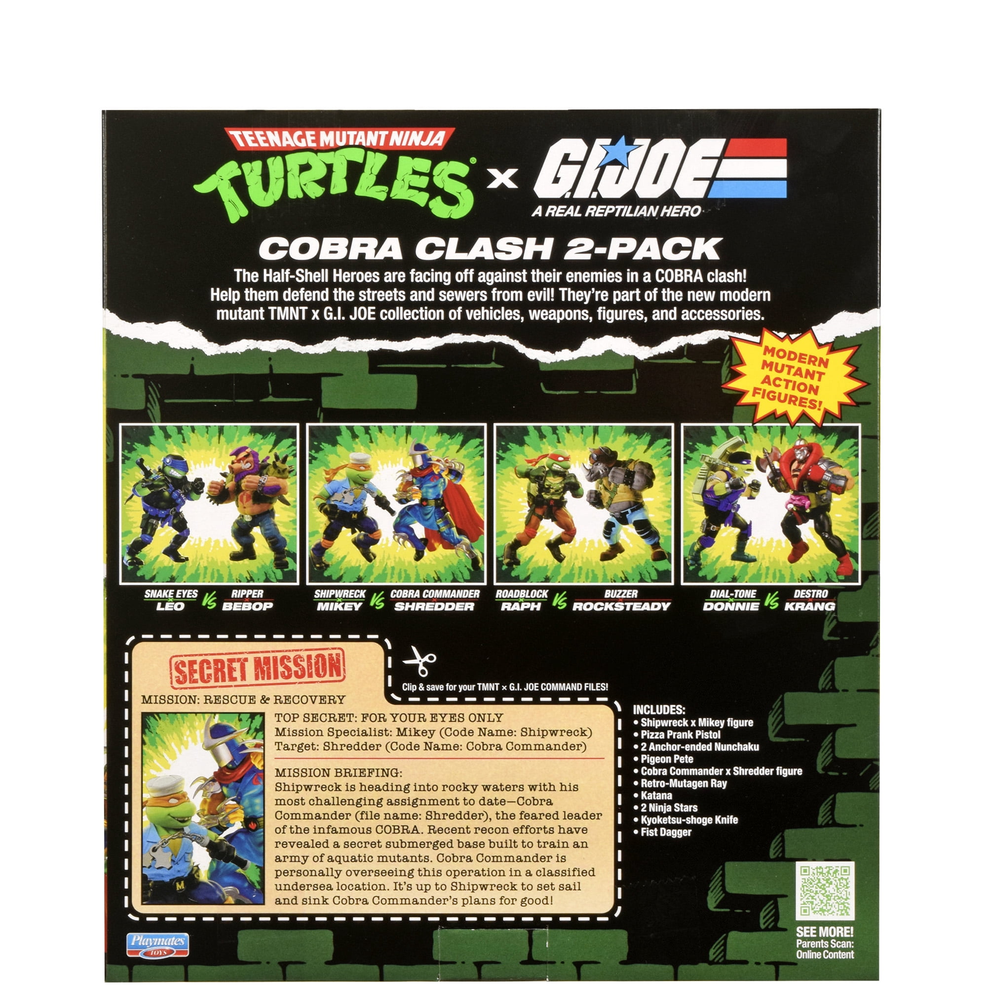 Teenage Mutant Ninja Turtles x G.I. JOE: Shipwreck x Mikey vs. Cobra Commander x Shredder