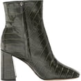 thumbnail image 2 of Sam Edelman Women's Codie Emerald Croccodile Print Leather Ankle Boots 6.5M, 2 of 5
