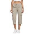 thumbnail image 3 of Dwellite Women's Capri Pants Cotton Cargo Capris Travel Hiking Casual Summer Cropped Pants with Pockets 2026 Camel S, 3 of 6