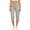 Camel, variant on Cargo Capris for Women Lightweight Quick Dry Hiking Travel Pants Summer Casual Outdoor Cropped Pants with Pockets, S