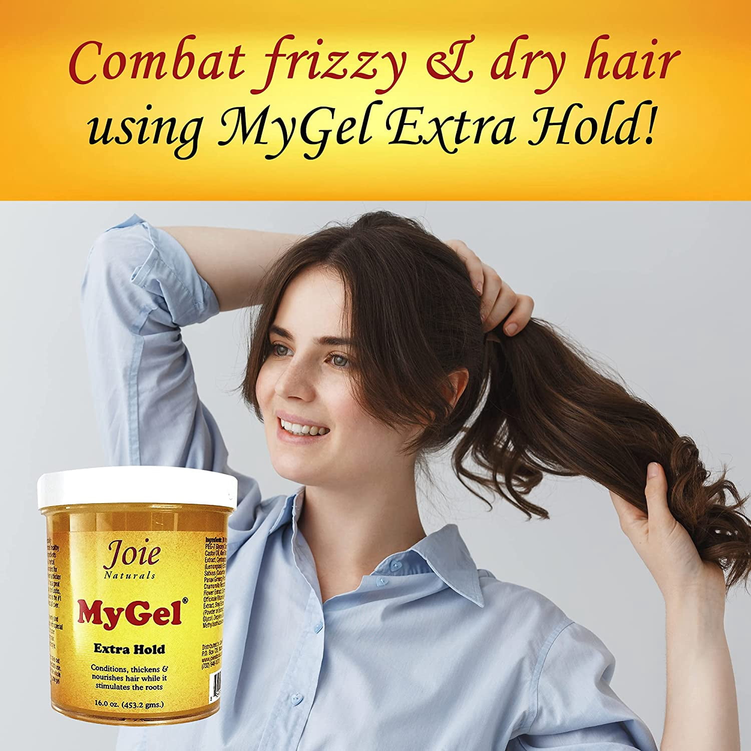 Joie Naturals MyGel Styling Gel Extra Hold 16 oz