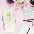 thumbnail image 5 of Wrapables Large Capacity Pencil Case, Expandable Pencil Pouch for Stationery Tools, Lavender, 5 of 6