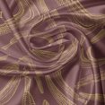 thumbnail image 7 of Ambesonne Banana Valance & Curtain, Outline Drawings Long Fruits, 55"x36", Pale Maroon and Mustard, 7 of 7