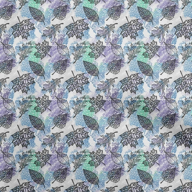 oneOone Polyester Spandex Light Blue Fabric Autumn Sewing Material Print Fabric By The Yard 56 Inch Wide