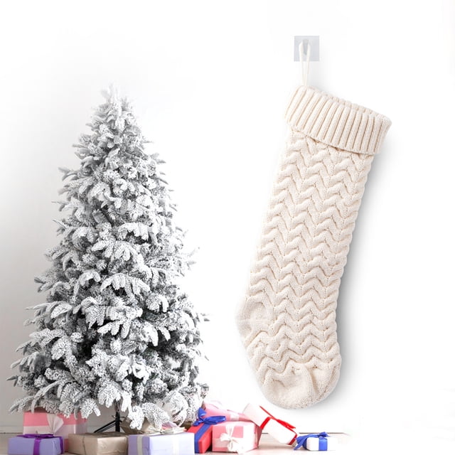 Parent And Baby Christmas Santa Sock Matching Sock Holiday Gifts For Parents Christmas Stockings Personalized Cable Knitted Stocking Gifts