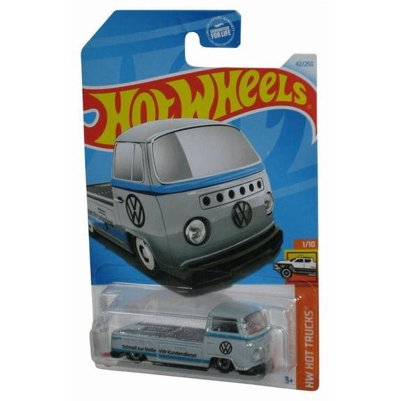 Hot Wheels HW Trucks 1/10 (2021) Gray Volkswagen T2 Pickup Toy Truck 42/250