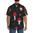 thumbnail image 5 of Fotbe Amanita Mushroom print Short Sleeve Button Down Shirts for Men Casual Summer Beach Wrinkle Free Shirt-X-Large, 5 of 7