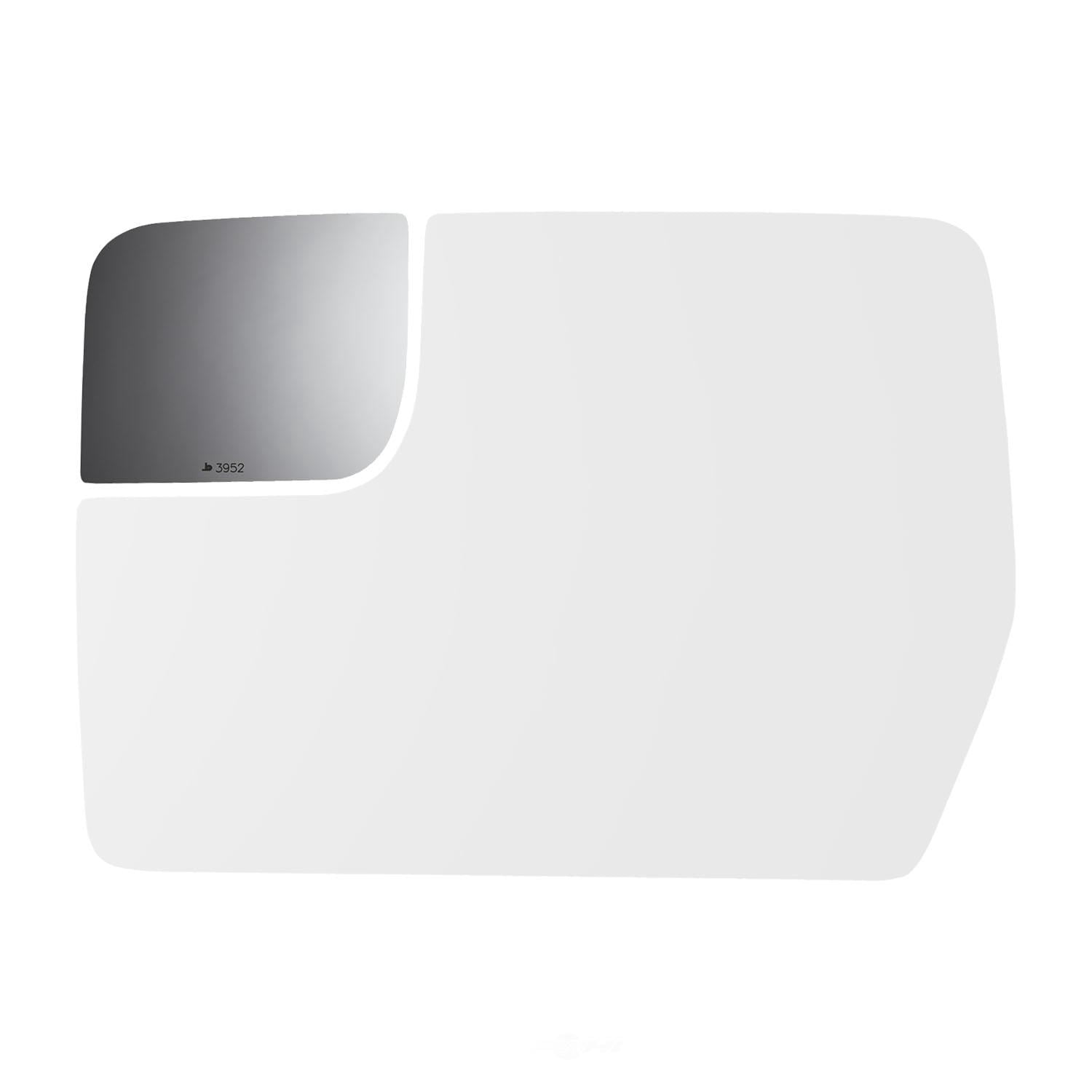 Burco Side View Mirror Replacement Glass - Clear Glass - 3952