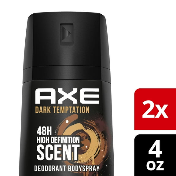 Axe Deodorant Body Spray Twin Pack, Dark Temptation 4 oz