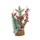 thumbnail image 4 of Mini árbol artificial de Navidad en miniatura con luz para decoración de fiestas y oficinas. piñas, 4 of 9