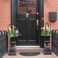 thumbnail image 5 of DÉCOR WOW Garden Orb Ornament, Large Obelisk Trellis, 27"H x 23" W, Metal, Black, 5 of 7