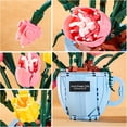 thumbnail image 3 of Flower Building Blocks Set with LED Light in Teacup Vase, Table Centerpiece Gift for Girlfriend, Valentine's Day, Mother's Day,567PCS, 3 of 6