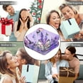 thumbnail image 5 of Wearable Blanket,Purple Lavender Butterfly Scene Hooded Wearable Flannel Blanket for Adults & Teens with Buckle,Winter Poncho Shawl Wrap Cape,50"x60", 5 of 5