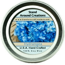 HYDRANGEA TIN 2-OZ. ALL NATURAL SOY CANDLE