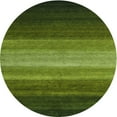 thumbnail image 1 of Ahgly Company Indoor Round Contemporary Dark Forest Green Abstract Area Rugs, 3' Round, 1 of 6