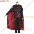 thumbnail image 4 of Disfraz de Cosplay de Anime Jibaku Shounen Hanako-kun Yugi Amane, capa de Hanako-kun, conjunto completo negro, peluca y sombrero, 4 of 5