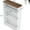 White, variant on Slim Rolling Storage Cart - 6.3" Width, 3-Tier Shelves with Lockable Casters, 25lbs/Shelf Capacity - for Narrow Spaces in Kitchen, Laundry & Bathroom
