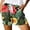 Black, variant on Workout Shorts Women Print Pocket Lace Up High Waisted Plus Size Shorts for Women,Blue,L