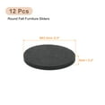 thumbnail image 2 of Deslizadores de muebles, almohadillas de fieltro autoadhesivas redondas, protectores de suelo para patas de muebles de madera dura 2.5" 12 piezas, 2 of 5