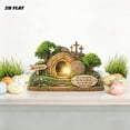 thumbnail image 5 of YingYouFu Empty Tomb Easter Scene and Cross Decoration He Is Risen Tabletop Decor Religious Wooden Signs Jesus Cross Table Centerpieces for Religious Home Mantels Tabletop Christian Gifts, 5 of 9