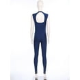 thumbnail image 4 of Sholeno Long Sleeve Dance Unitard Bodysuits for Women Ballet Gymnastics Performance Practice Wear Navy Blue L, 4 of 6