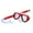 Red, variant on harayaa PVC Kids Snorkel Set Diving Goggles and Snorkel for Diving Snorkeling Swim Ages 3-7 Kids 13.78inch Green
