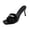 Womens Casual Shoes # Black, variant on Womens Sandals Dressy Open Toe Stiletto Heel Mules Slip On Slides Square Front Overlapping Cross Band Shiny Patent Finish Backless Party Evening Footwear