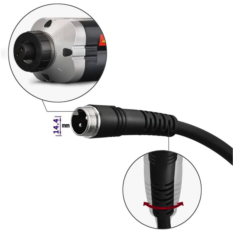 Electric Fishing Reel Battery Power Cable for D aiwa S himano Electric Power Assist Reels Connecting Line Power Cord Adapter