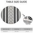 thumbnail image 6 of Large Diameter Bohemian Round Tablecloth, Colorful Floral Print with Elastic Hem, Fits Tables Up to 56 Inches for Parties, 6 of 7