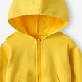 thumbnail image 4 of Gibobby Girls Boys 2 Piece Tracksuit Athletic Sweatsuits Sets Hooded Sweatshirt and Jogger Sweatpants Clothing Sets for Kids(Yellow,6-12 Months), 4 of 4
