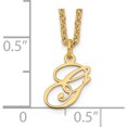thumbnail image 3 of Custom Personalized Sterling Silver Gold-plated Letter G Initial Necklace SS/Gold Plated: Jewelry by Sweet Pea - Made in USA, 3 of 5