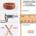 thumbnail image 2 of 5mx3mm Cowhide Leather Strap Strip 3mm Thick Peru Flat Lacing Cord Genuine Leather Strips String Rope Thread Roll, 2 of 7