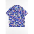thumbnail image 2 of Ragstock Blue Hawaiian Islands Pineapple Hawaiian Shirt, 2 of 3