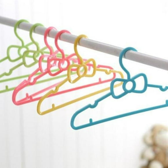 10pcs Set Children's Bow Hanger Home Baby Clothes Hanger